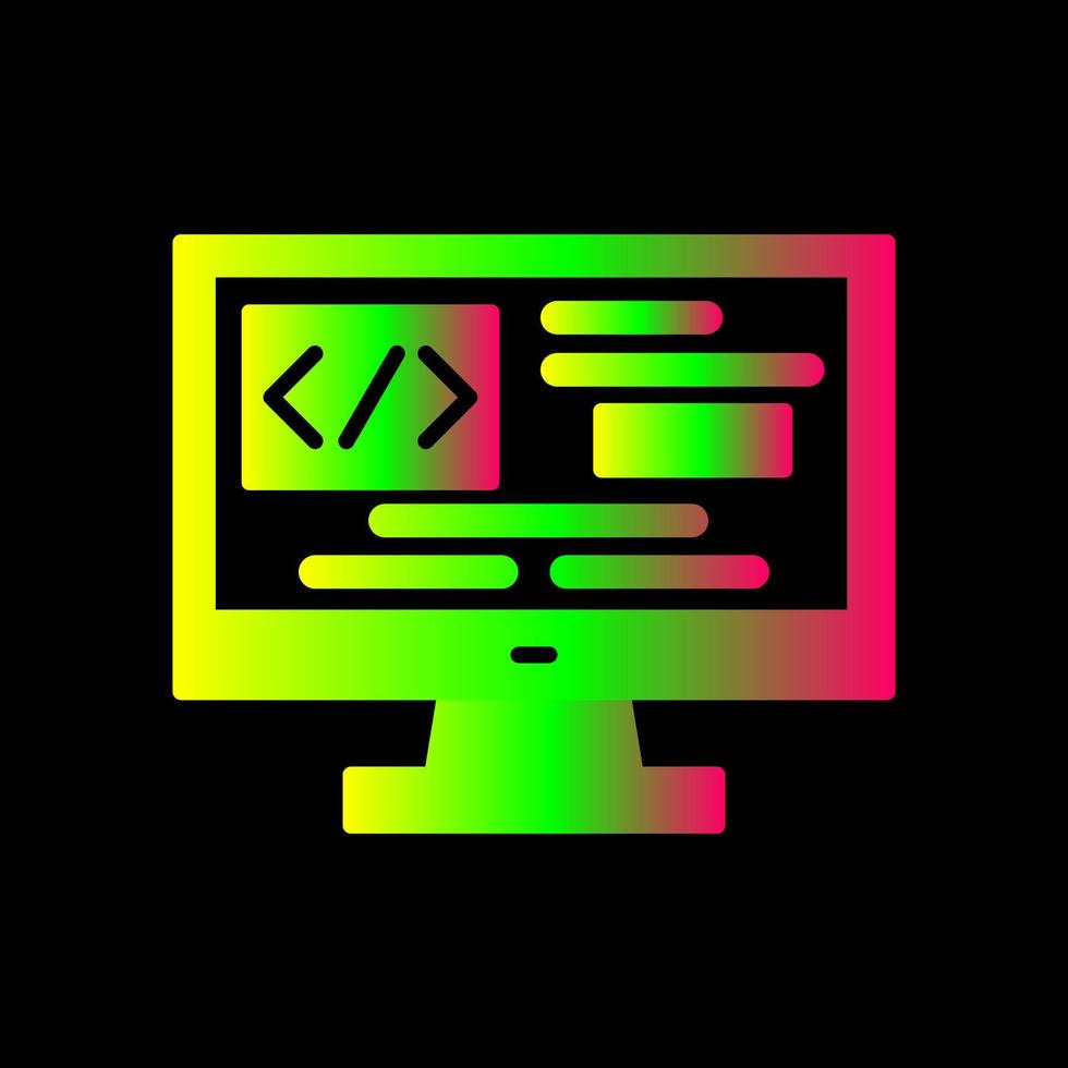 icono de vector de codificación