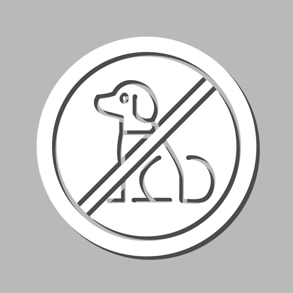 No Pets Vector Icon