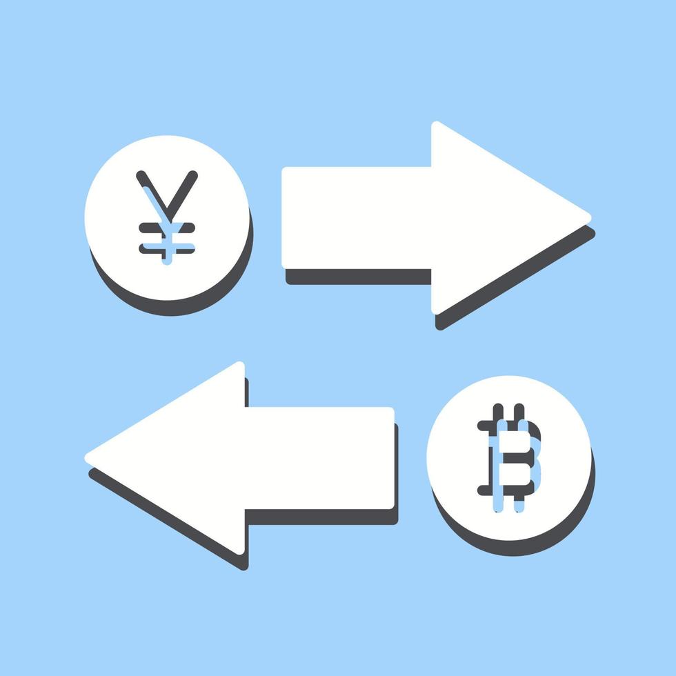 icono de vector de intercambio