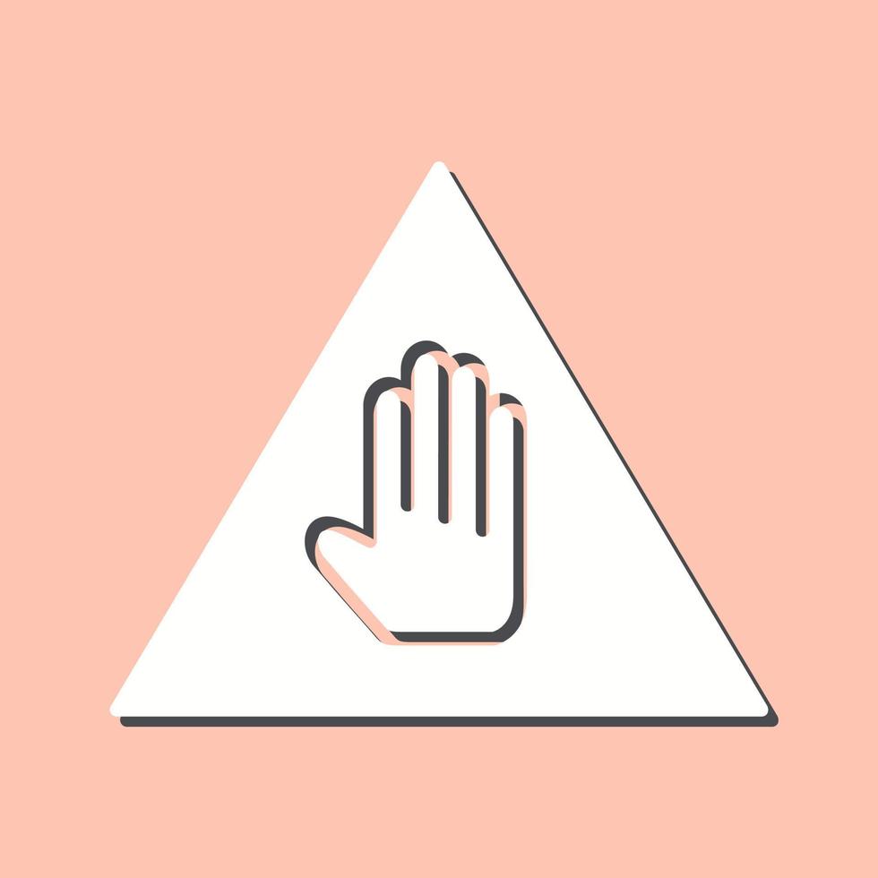 Unique Warning Vector Icon