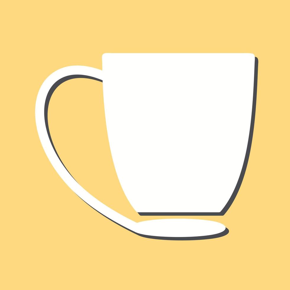 icono de vector de taza de café