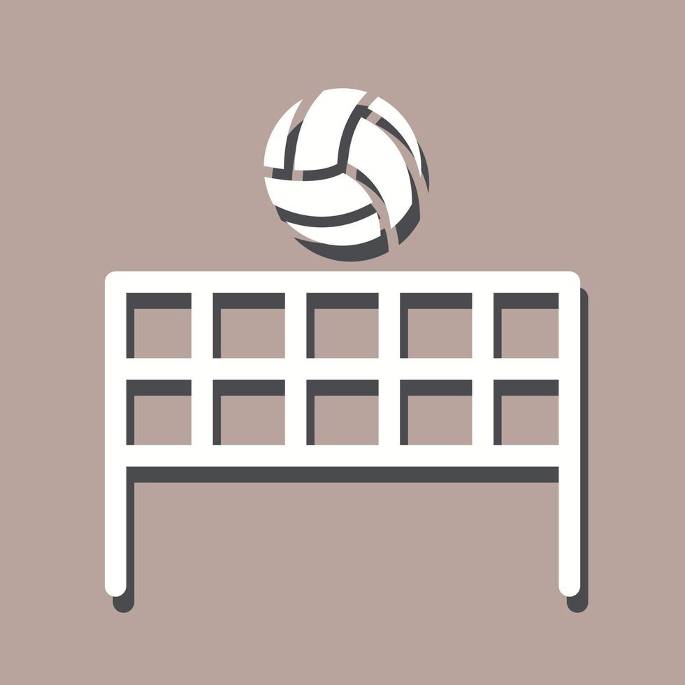 icono de vector de voleibol de playa