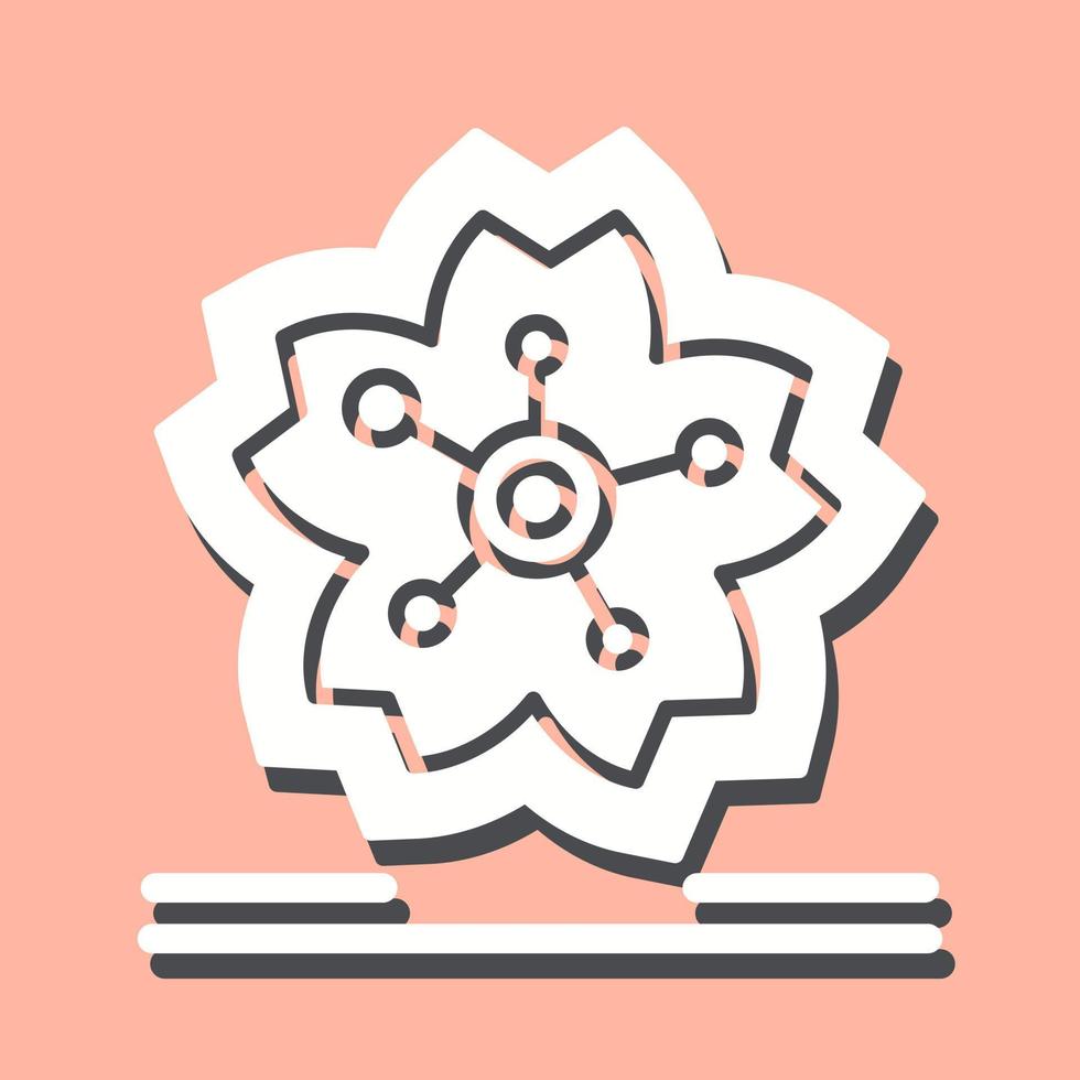 Cherry Blossom Vector Icon