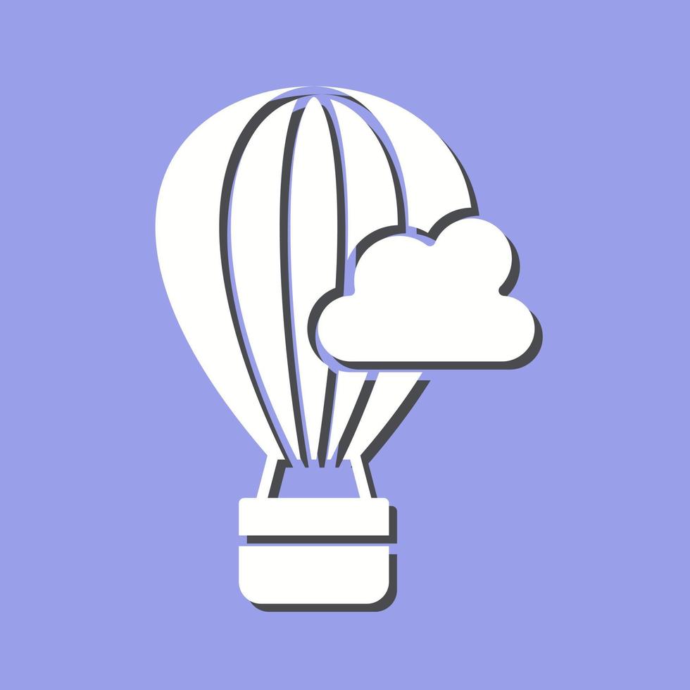 Hot Air Baloon Vector Icon