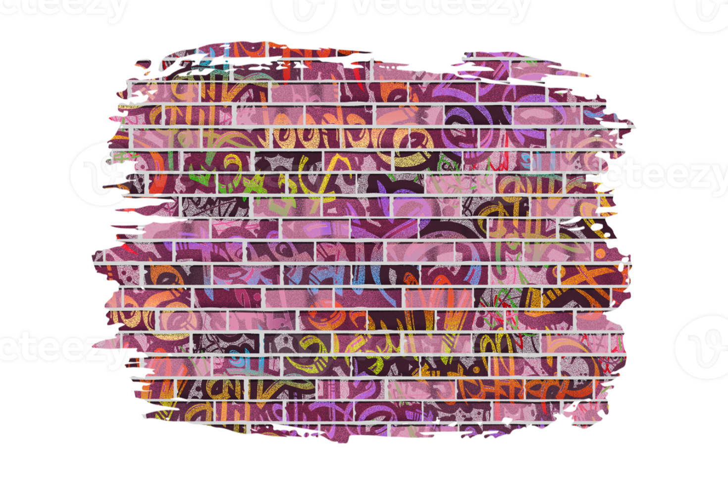 graffiti brique mur sublimation clipart png