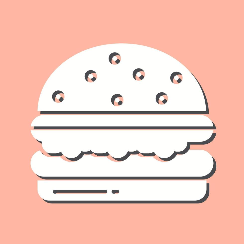 icono de vector de hamburguesa