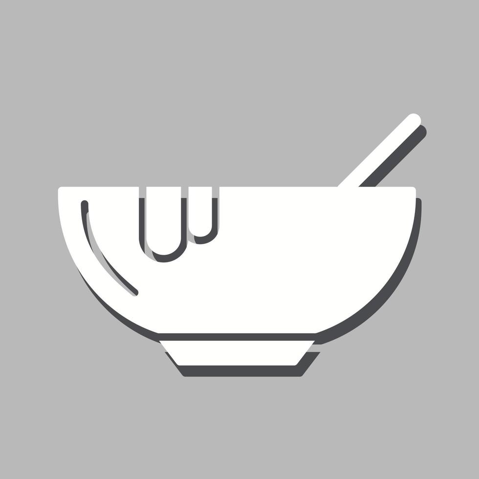 icono de vector de sopa