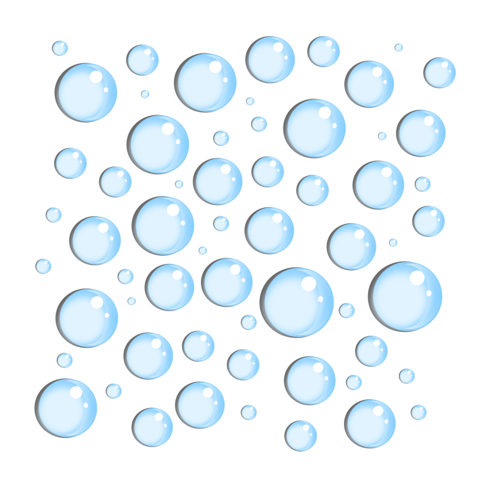 water droplets design png