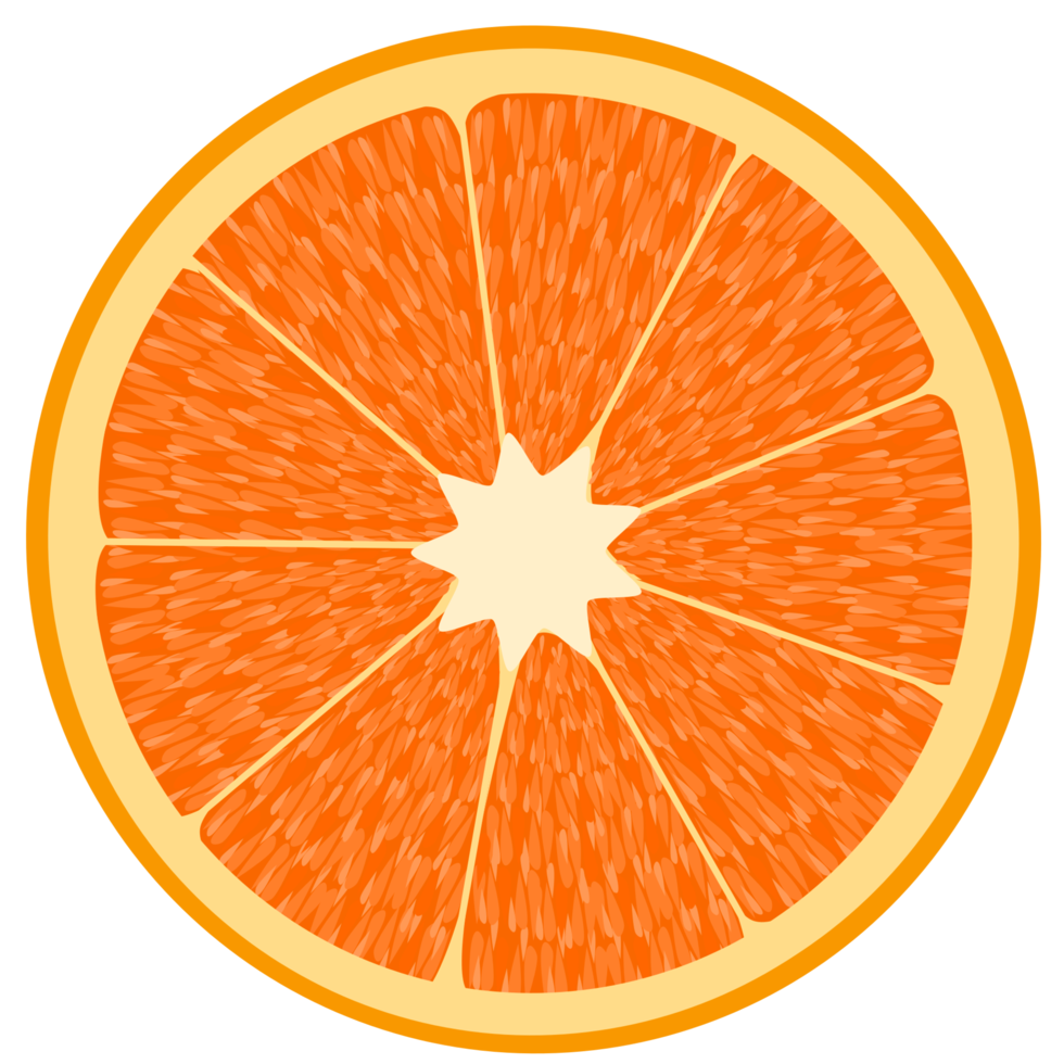 orange fruit design png