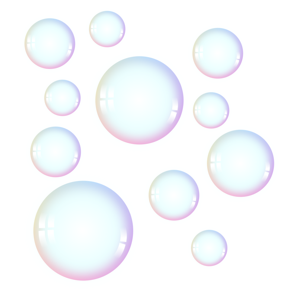 zeep bubbels ontwerp png