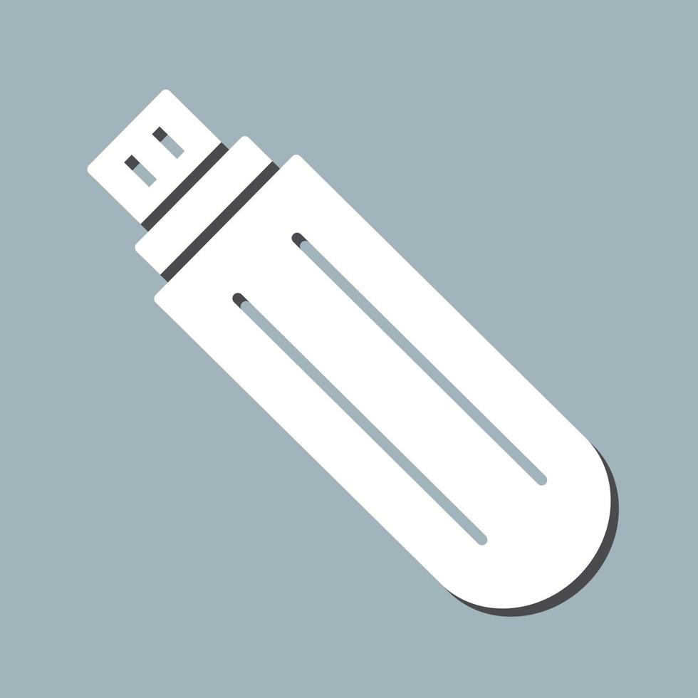 icono de vector de unidad usb único