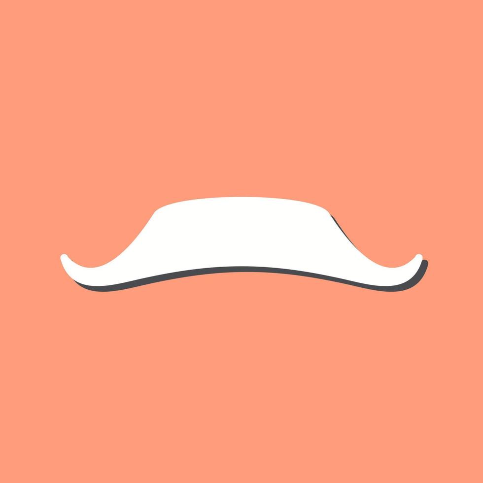 icono de vector de bigote