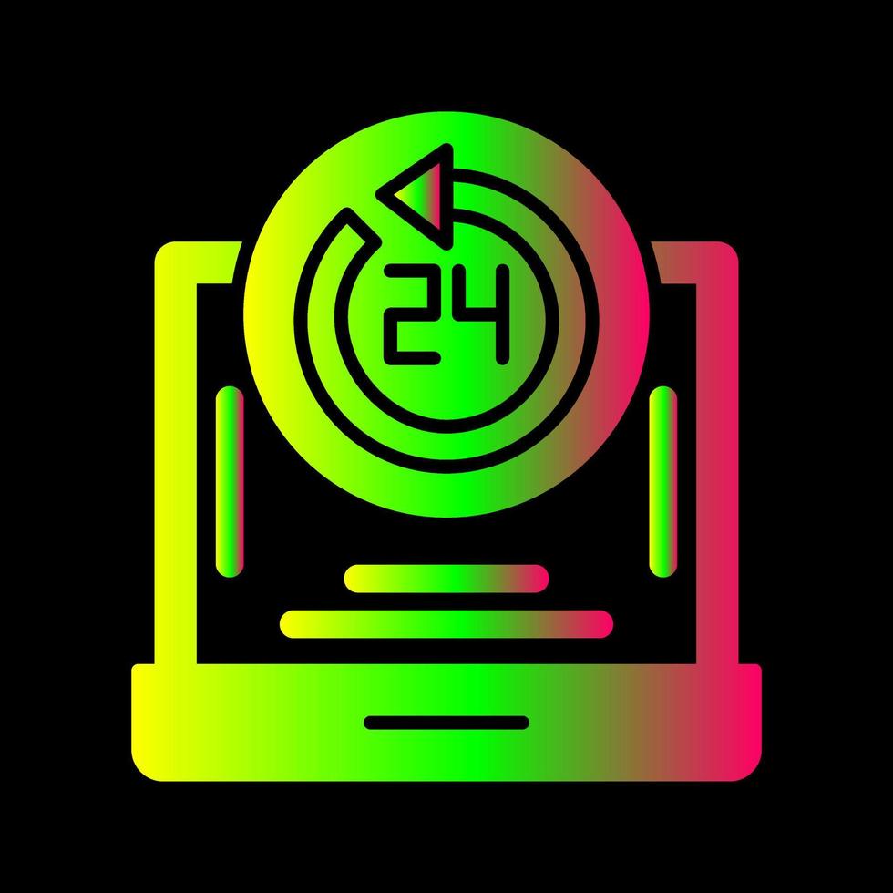 24h Support Vector Icon