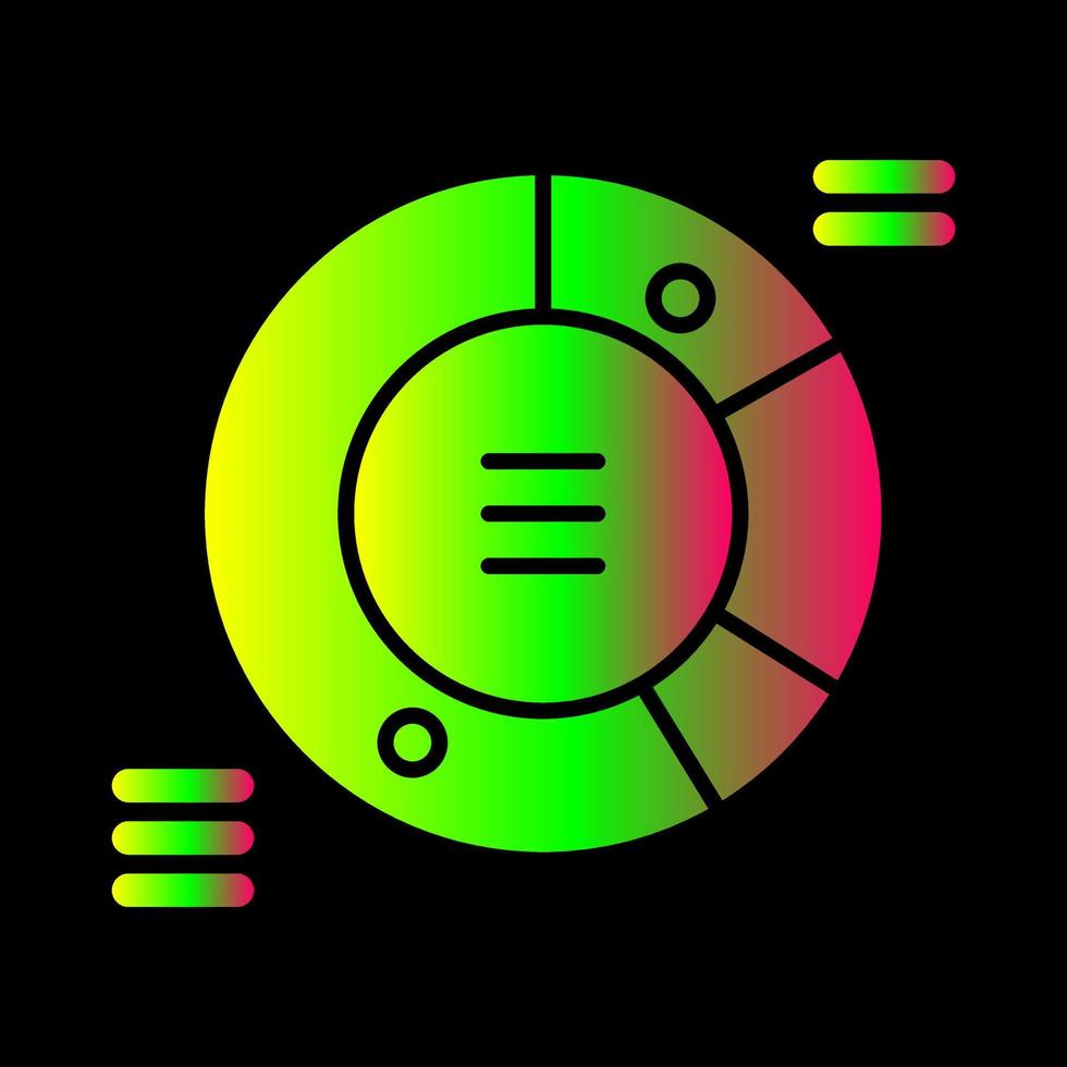 icono de vector de gráfico circular