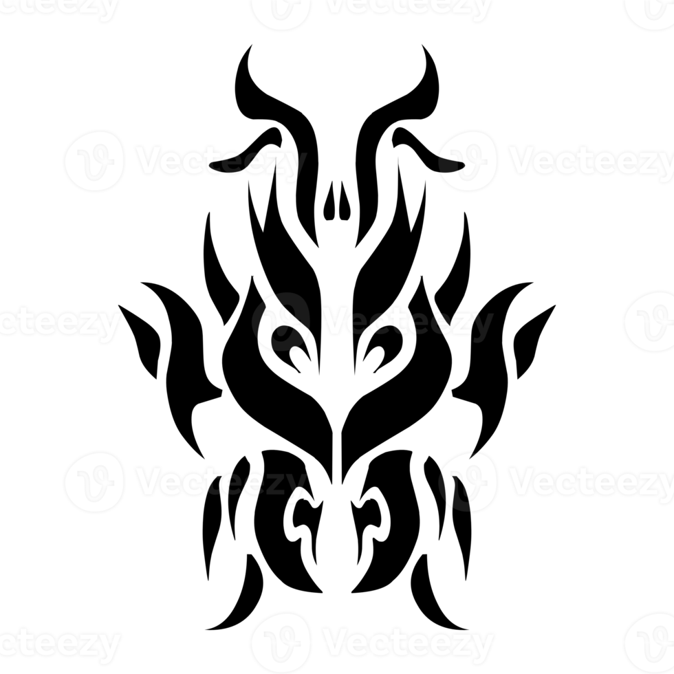 illustration av en stam- tatuering med en estetisk form. perfekt för klistermärken, kläder klistermärken, hattar, skor, affischer, banderoller, bok täcker, ikoner png