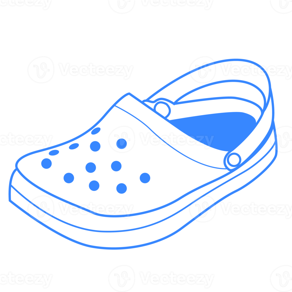 Blue Croc shoes graphic design 21445424 PNG