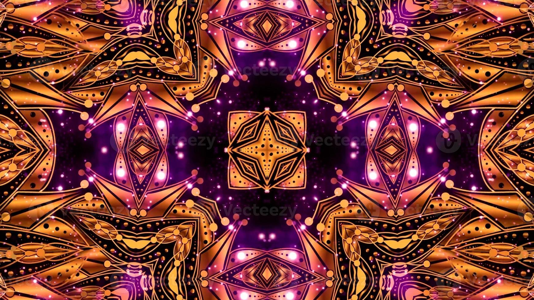Mandala Luxury with Glow Effect photo