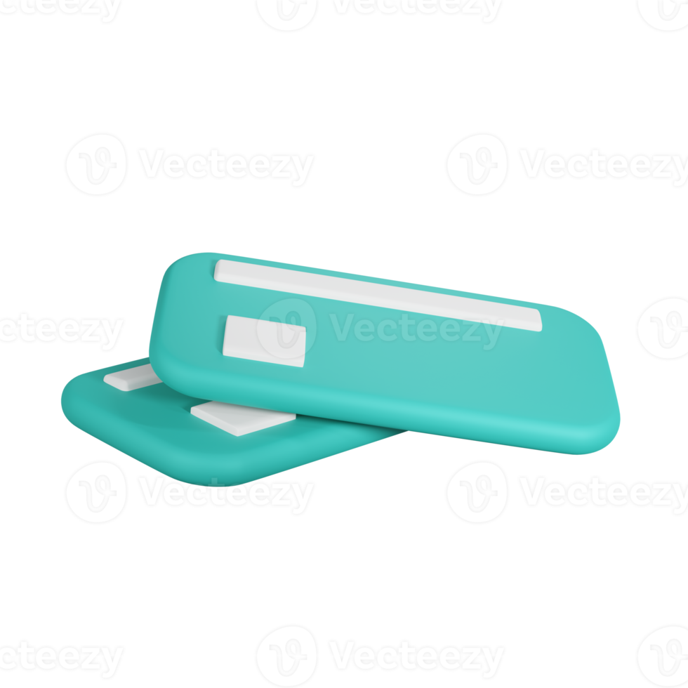 3d rendering credit card icon isolated,money transfer. png
