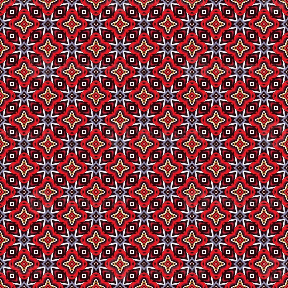 Multi color seamless pattern texture and template. Multicolored. Colorful ornamental graphic design. Colored mosaic ornaments. Vector illustration. photo