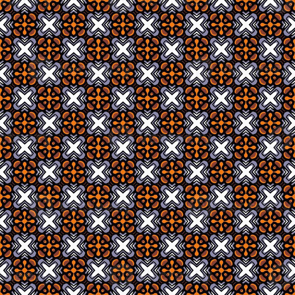 Multi color seamless pattern texture and template. Multicolored. Colorful ornamental graphic design. Colored mosaic ornaments. Vector illustration. photo