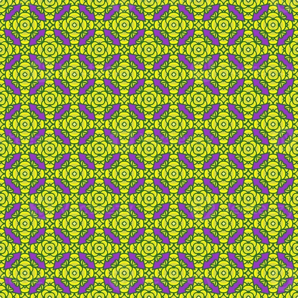 Multi color seamless pattern texture and template. Multicolored. Colorful ornamental graphic design. Colored mosaic ornaments. Vector illustration. photo