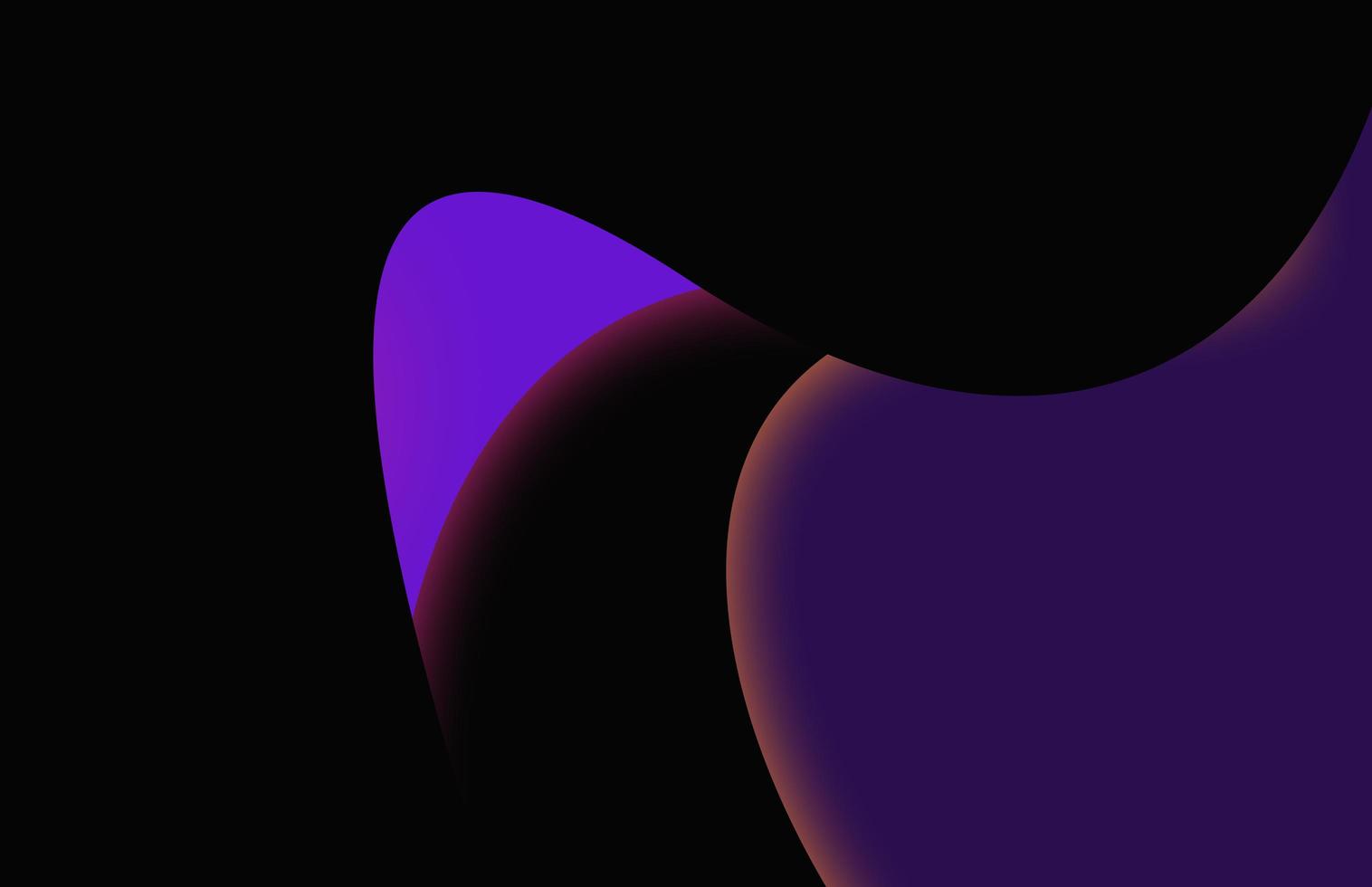 A black background with purple and blue shapes. photo