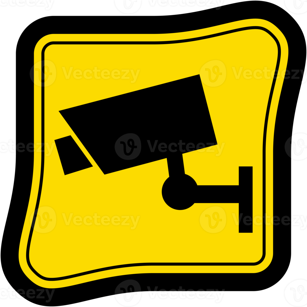 autocollant vidéosurveillance caméra logo symbole icône png