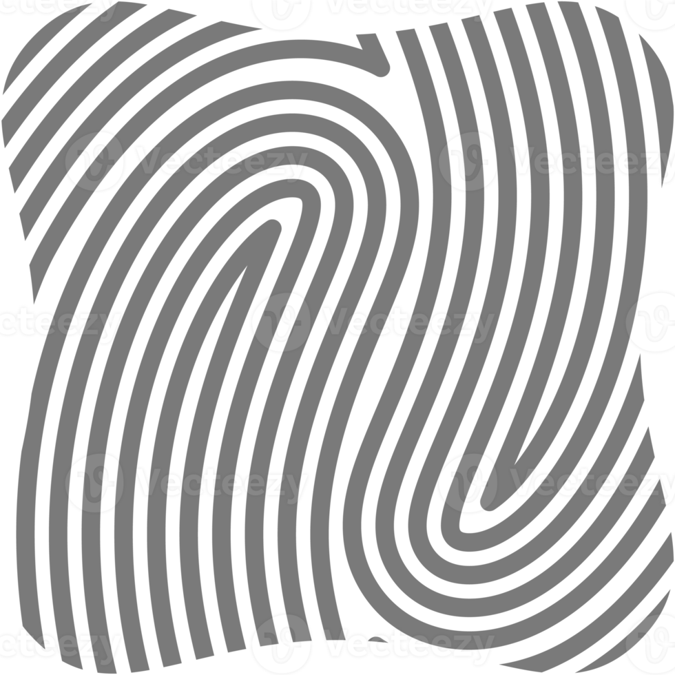 Aesthetic Fingerprint Basic Shape Classic Line png