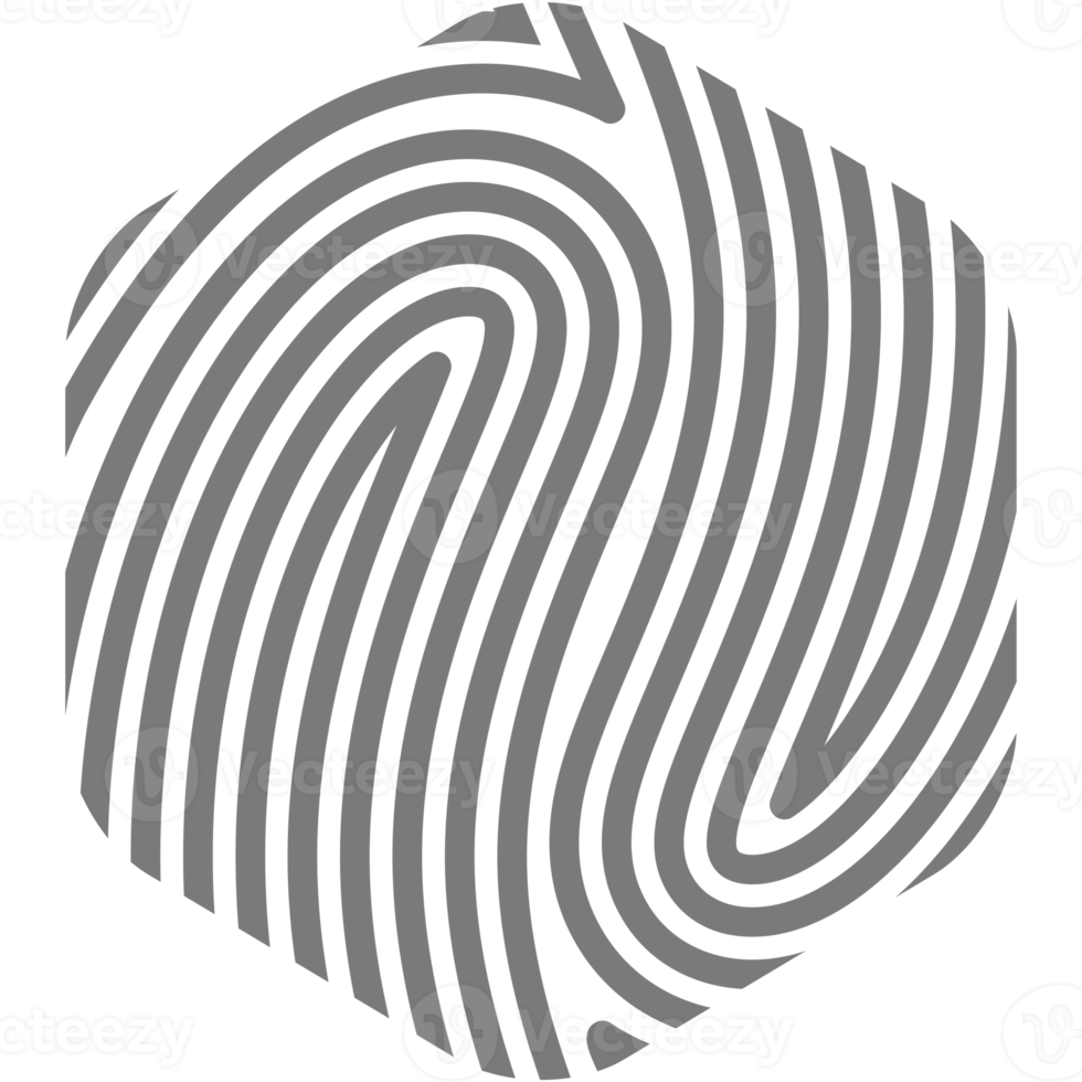 Aesthetic Fingerprint Basic Shape Classic Line png