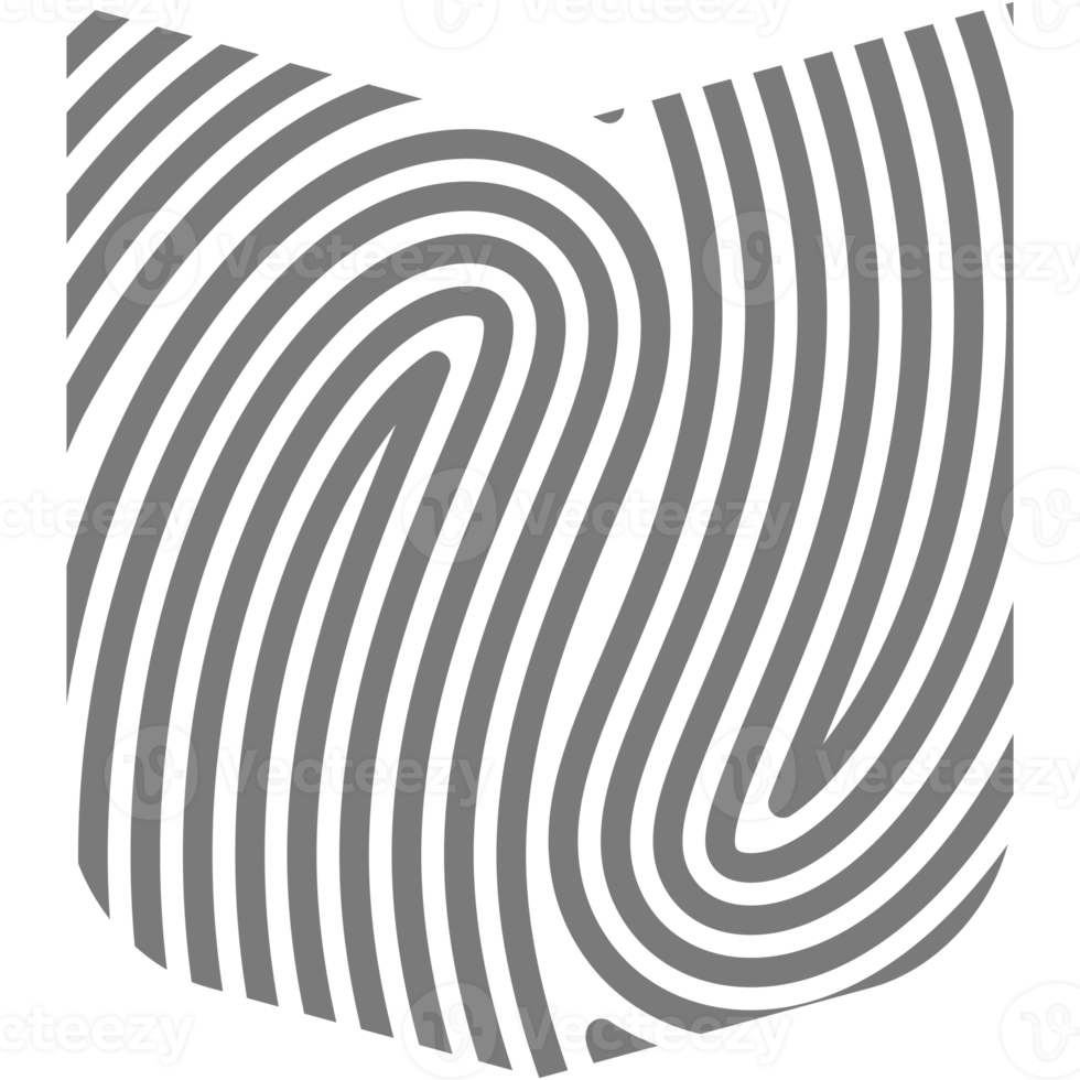 Aesthetic Fingerprint Basic Shape Classic Line png