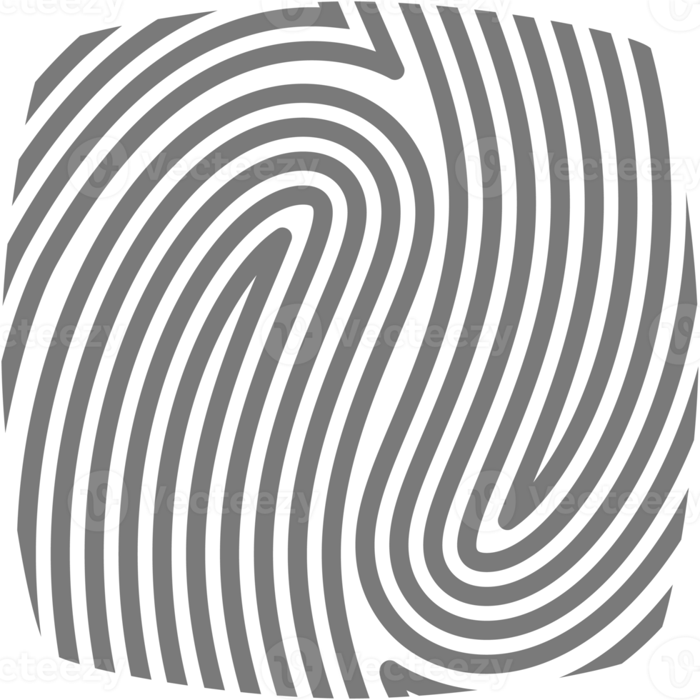 Aesthetic Fingerprint Basic Shape Classic Line png