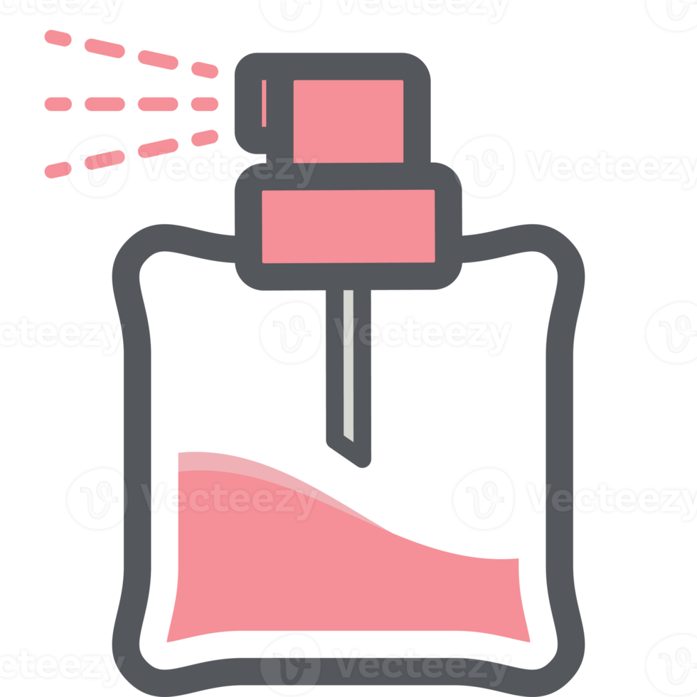 parfum verstuiven fles esthetisch tekening logo symbool png