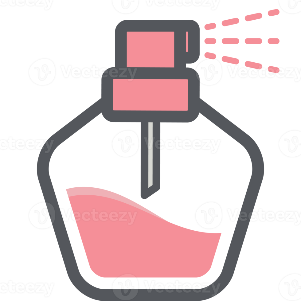 perfume spray garrafa estético desenhando logotipo símbolo png