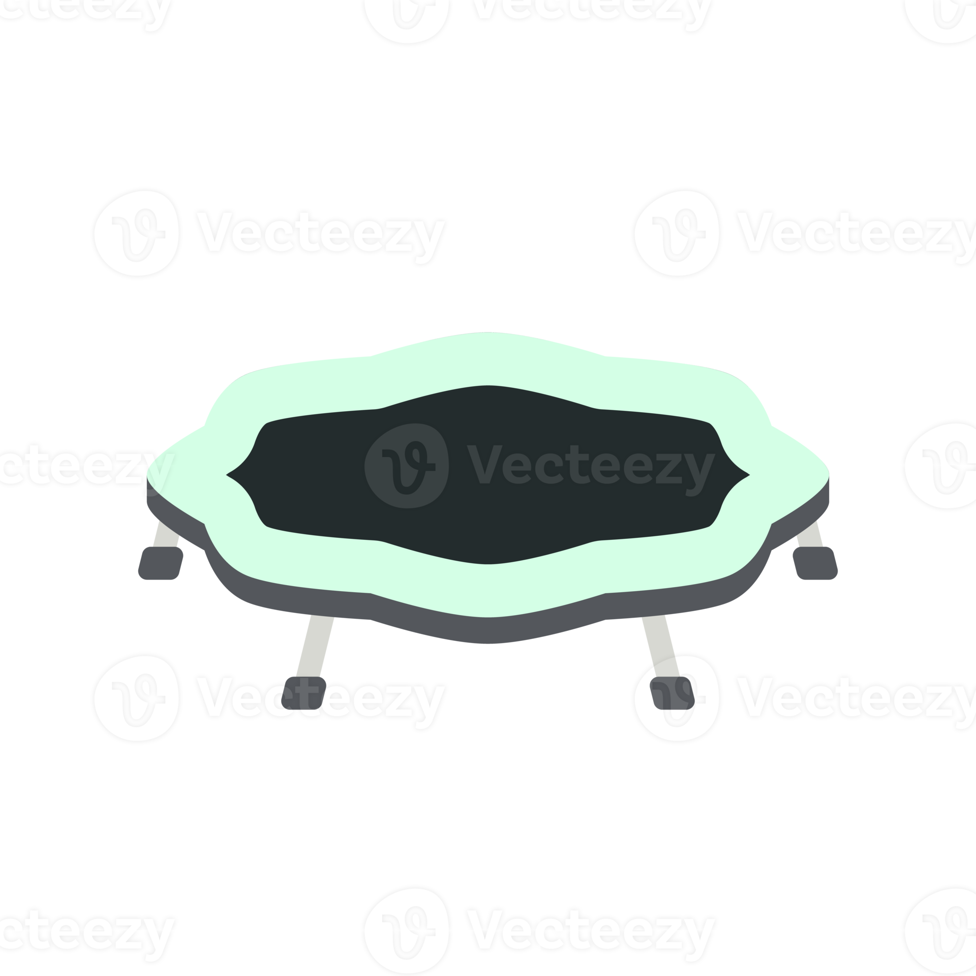 trampoline jumping kids playground children sport isometric area