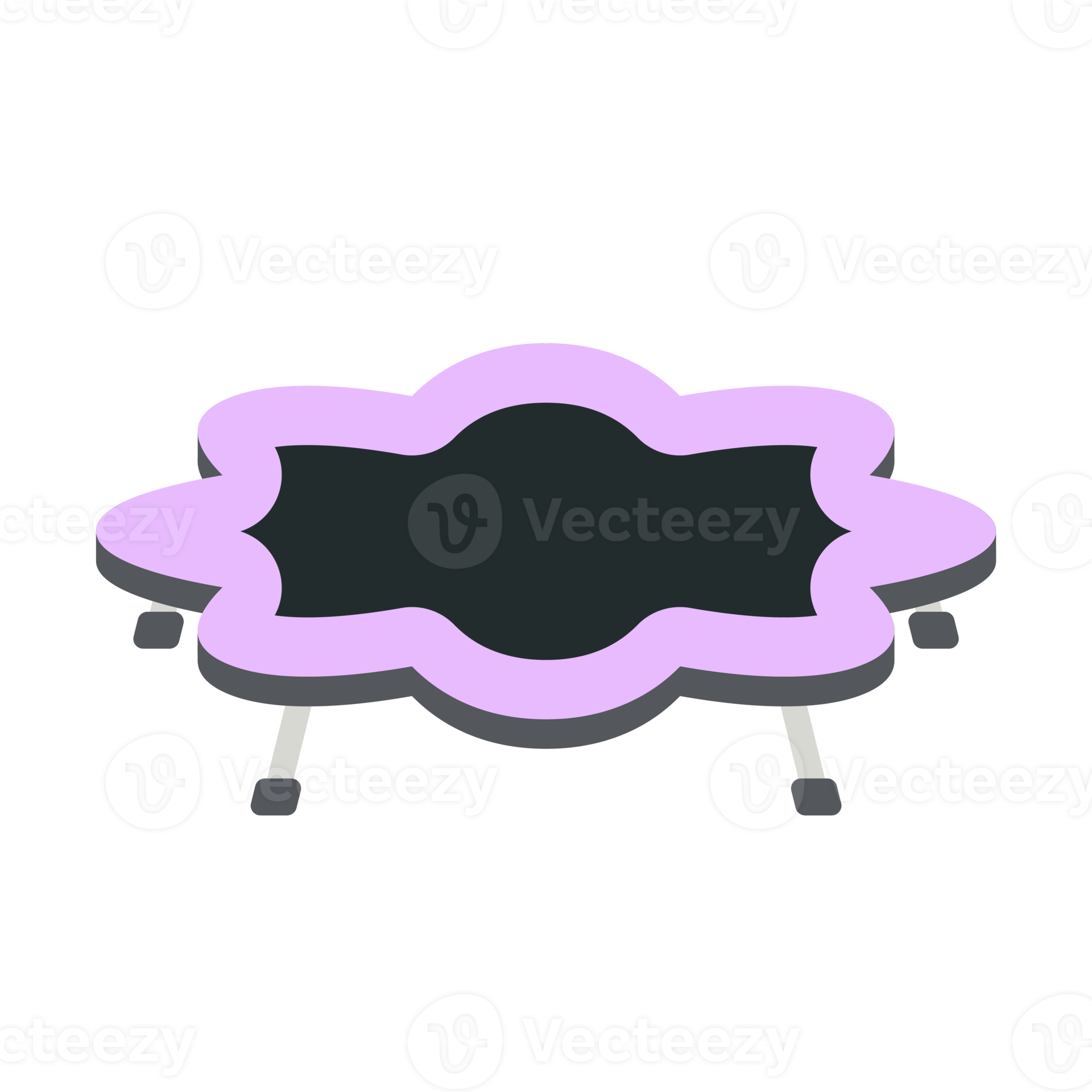 trampoline jumping kids playground children sport isometric area