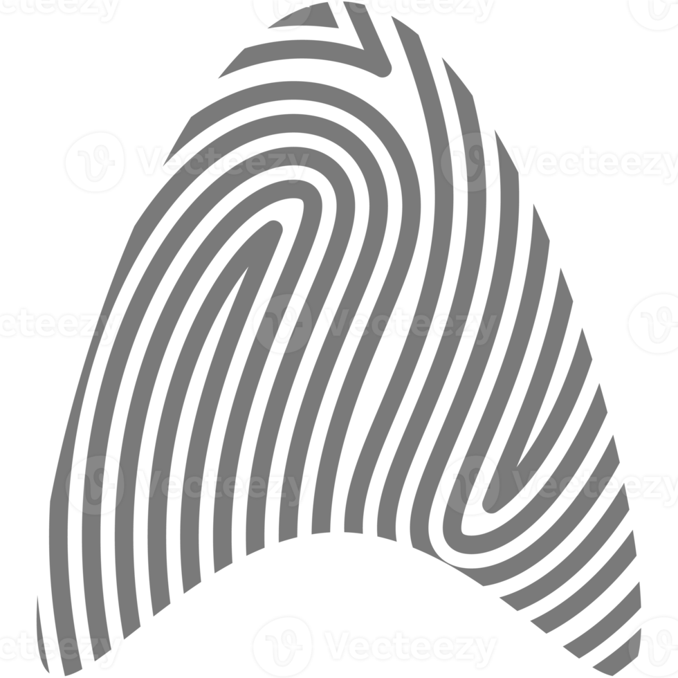 Aesthetic Fingerprint Basic Shape Classic Line png