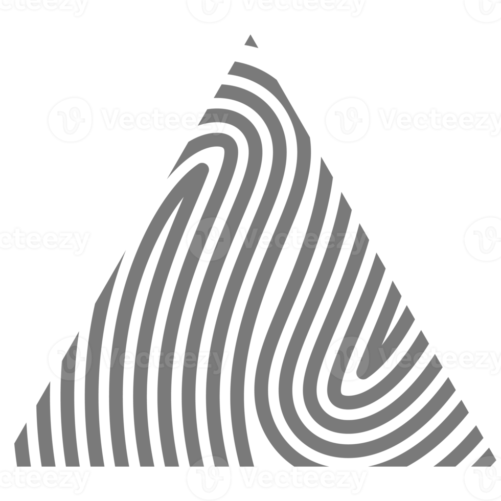 estetico impronta digitale di base forma classico linea png