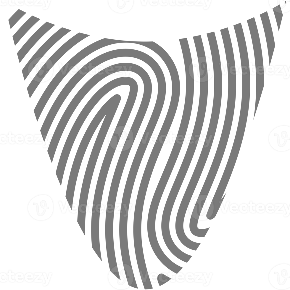 Aesthetic Fingerprint Basic Shape Classic Line png