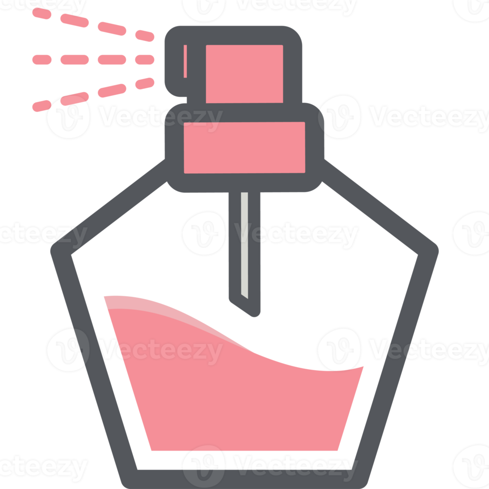 perfume spray garrafa estético desenhando logotipo símbolo png