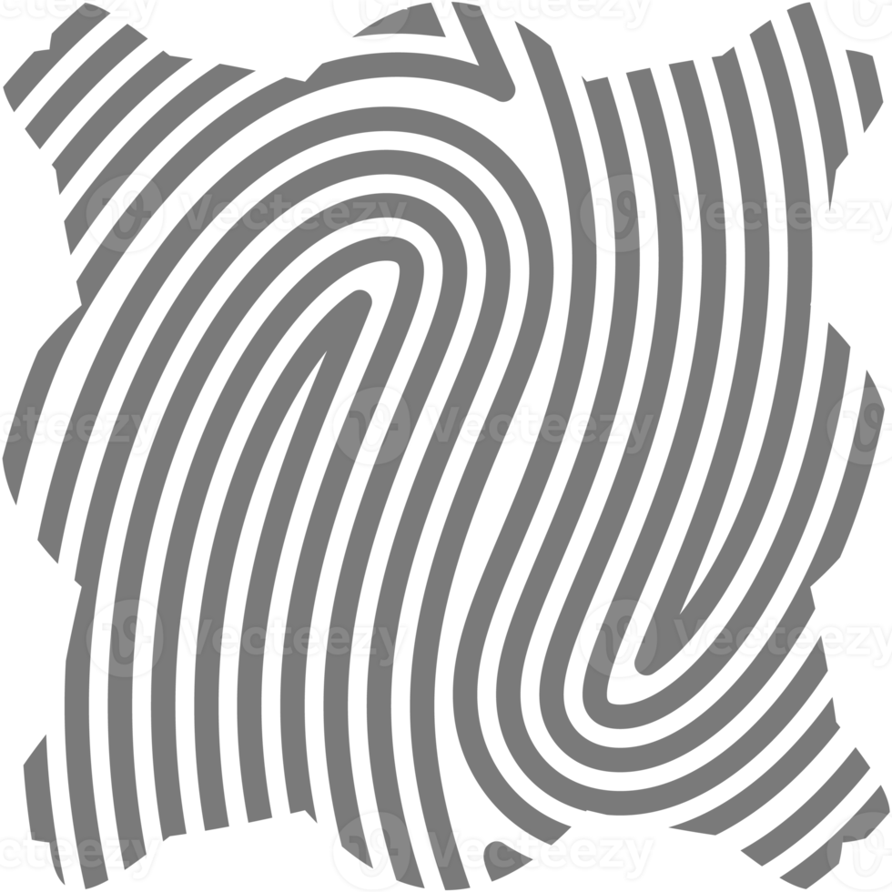 Aesthetic Fingerprint Basic Shape Classic Line png