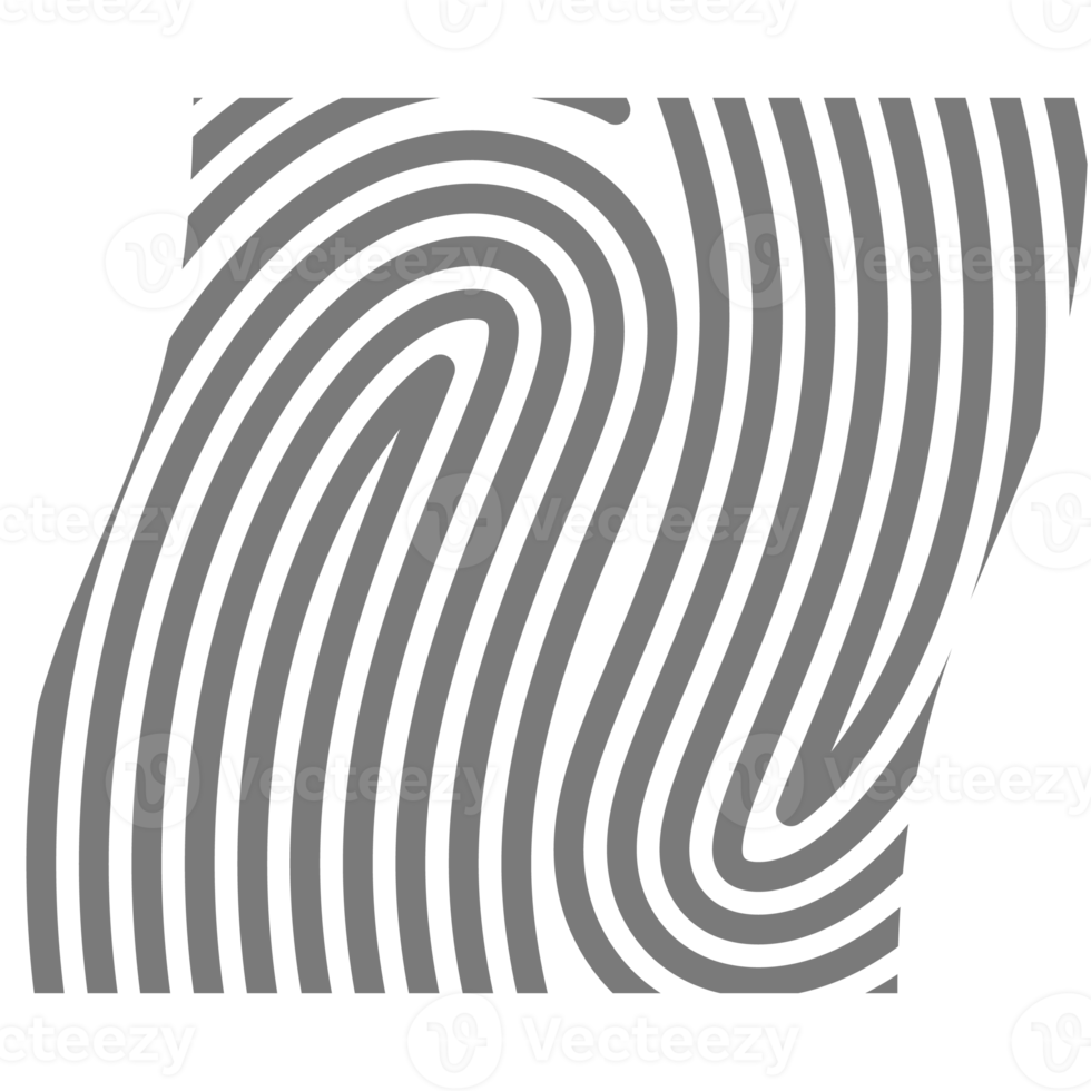Aesthetic Fingerprint Basic Shape Classic Line png