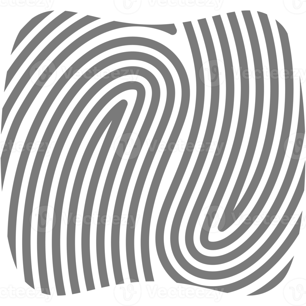 esthétique empreinte digitale de base forme classique ligne png