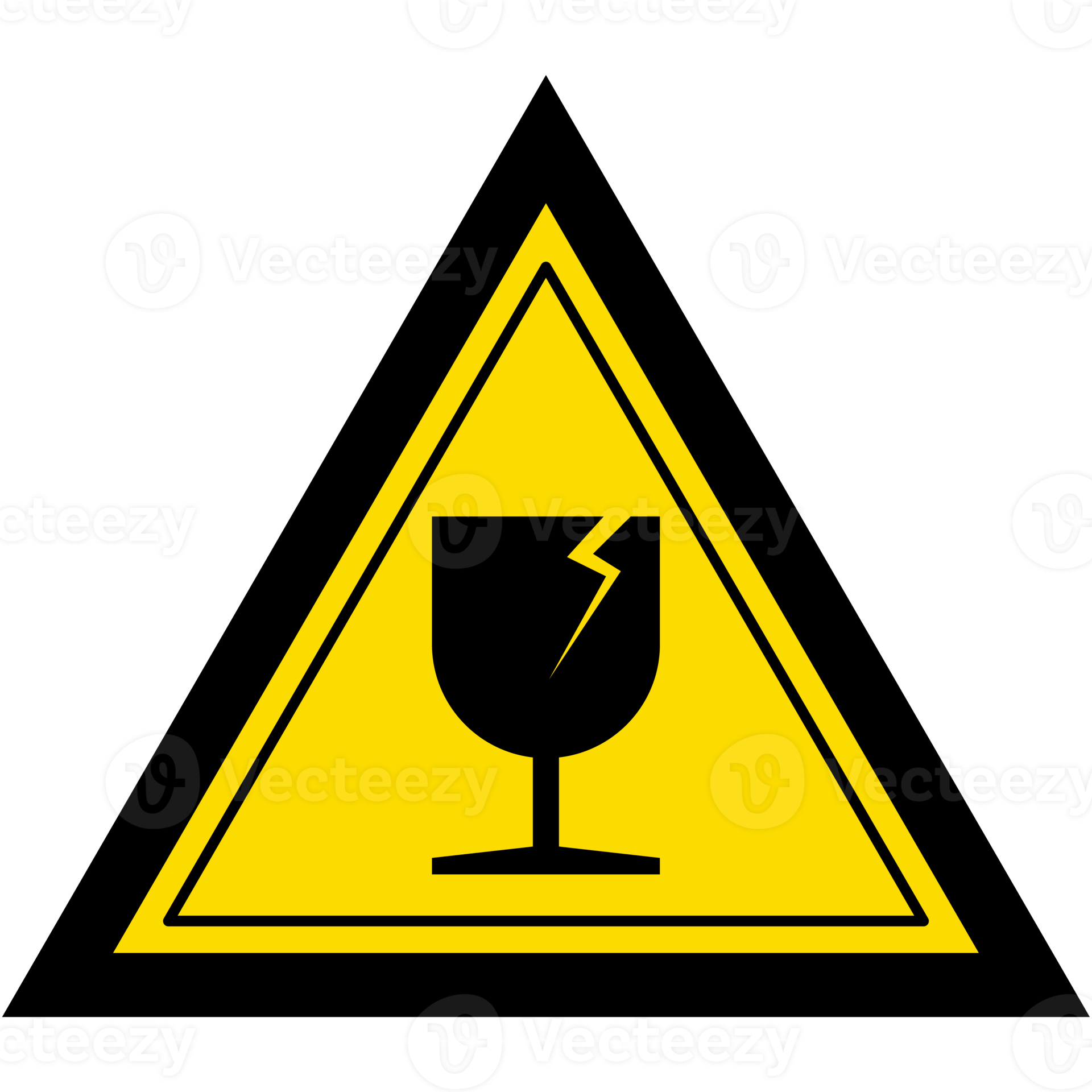 STICKER EASY BROKEN GLASS PACKAGING SYMBOLS SHIPPING CARGO 21446548 PNG