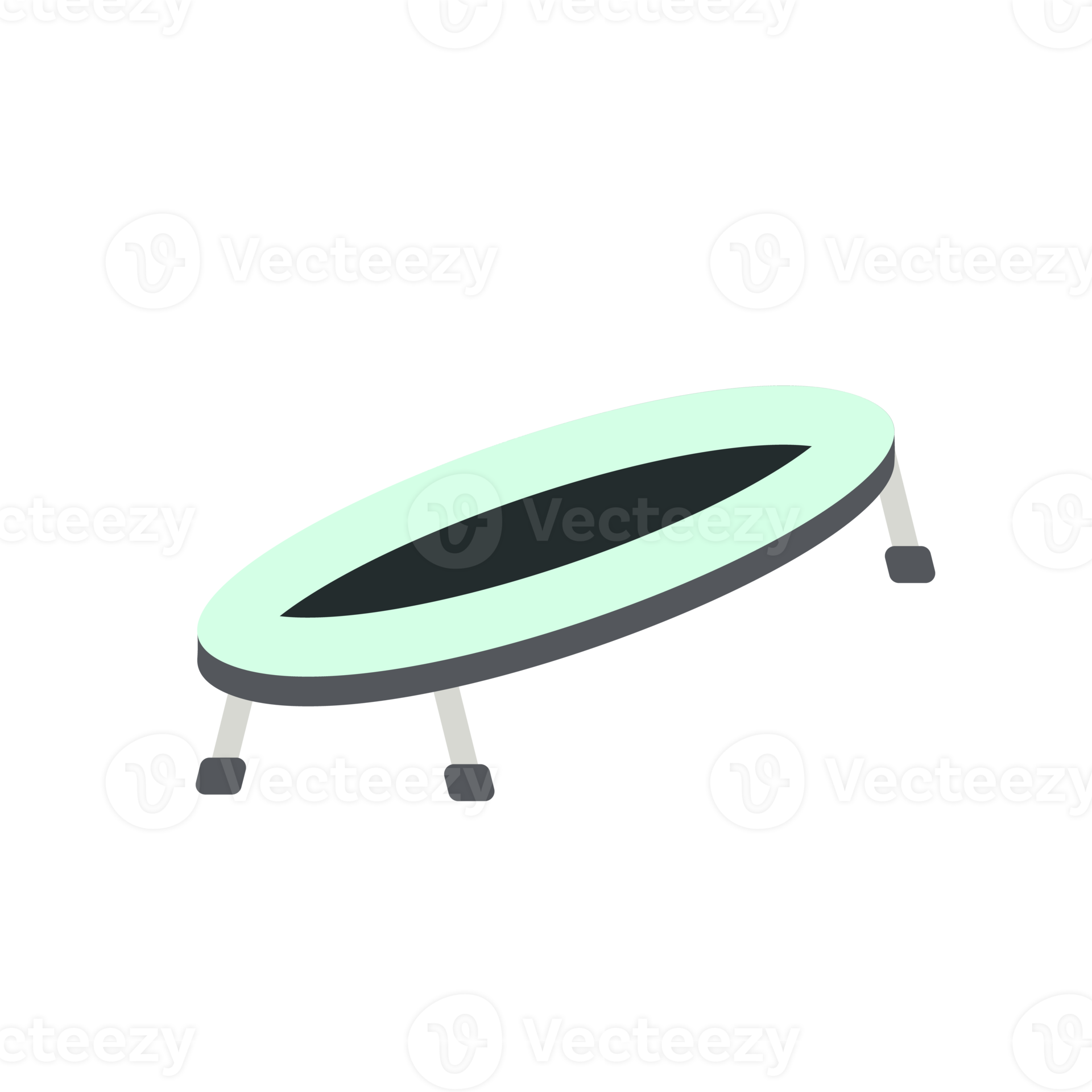 trampoline jumping kids playground children sport isometric area