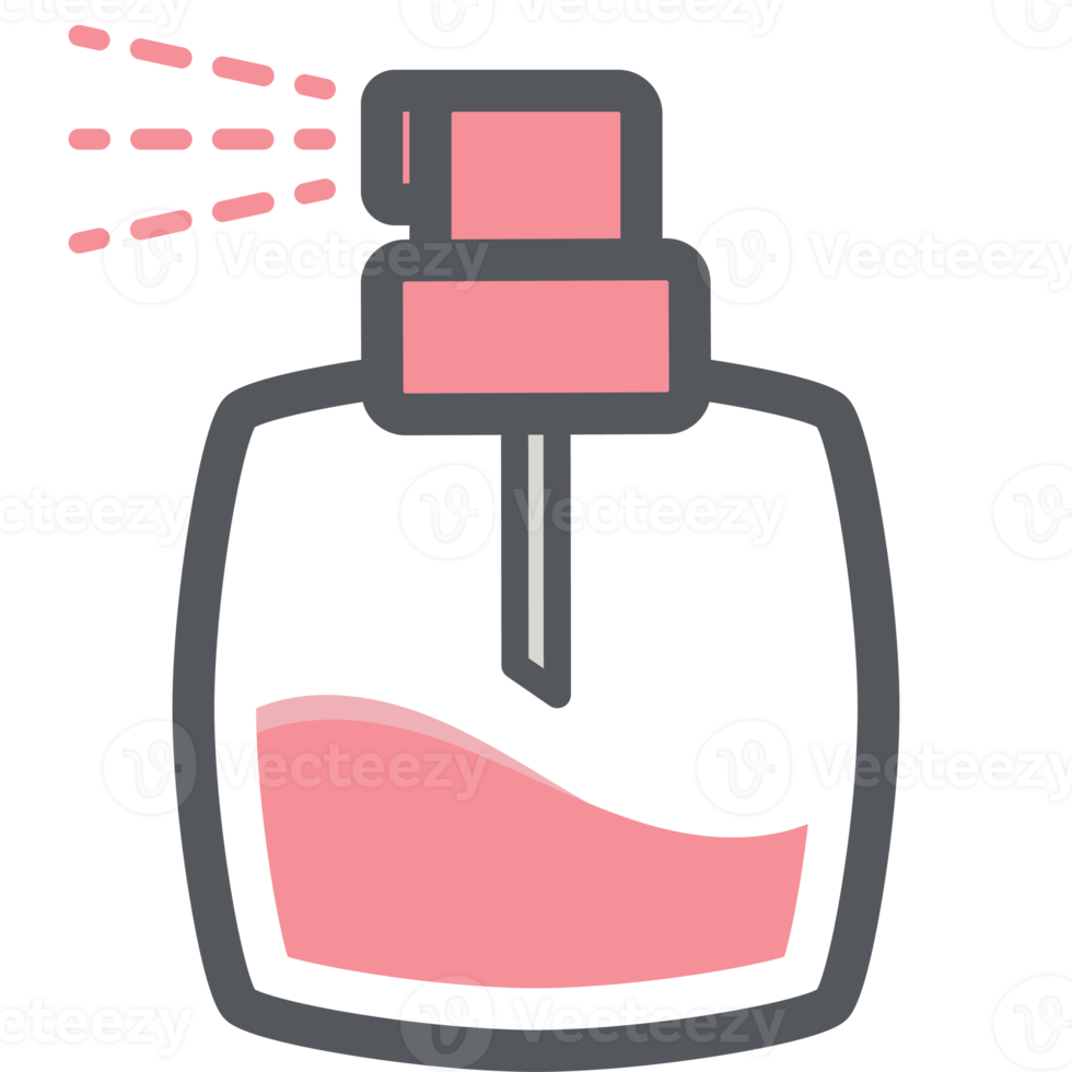 perfume rociar botella estético dibujo logo símbolo png