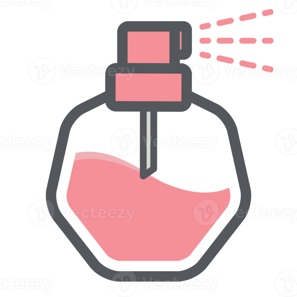 perfume spray garrafa estético desenhando logotipo símbolo png