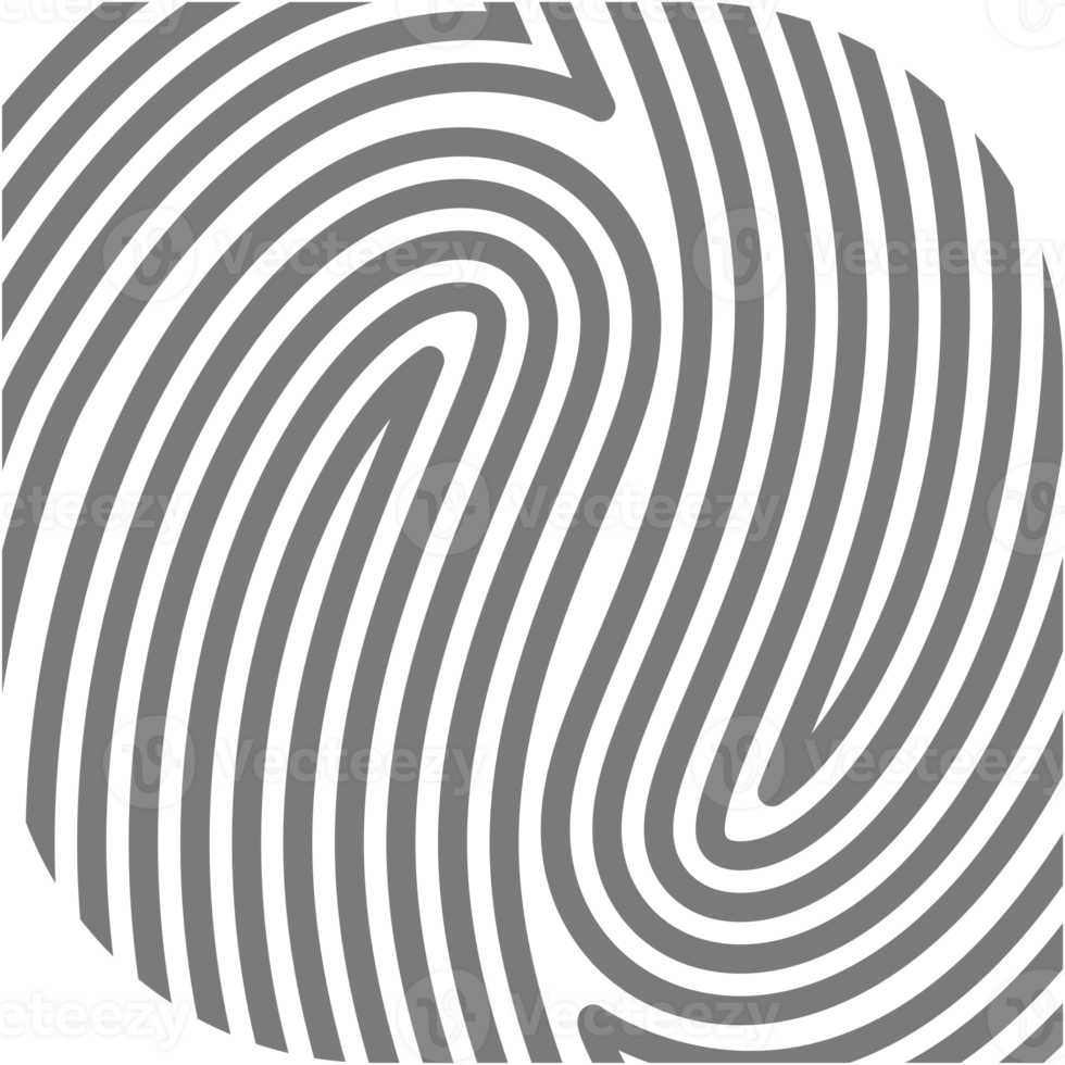 Aesthetic Fingerprint Basic Shape Classic Line png