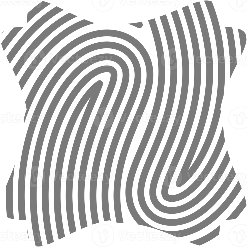 Aesthetic Fingerprint Basic Shape Classic Line png