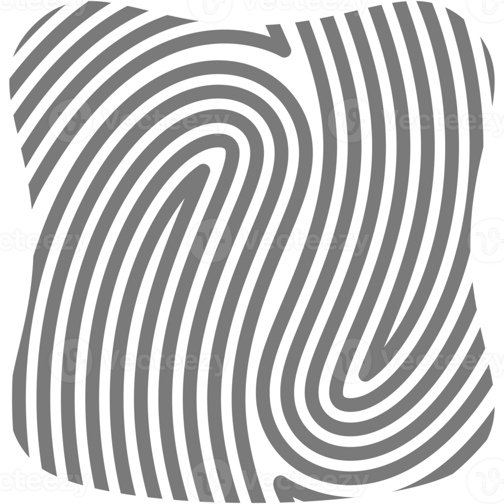 Aesthetic Fingerprint Basic Shape Classic Line png