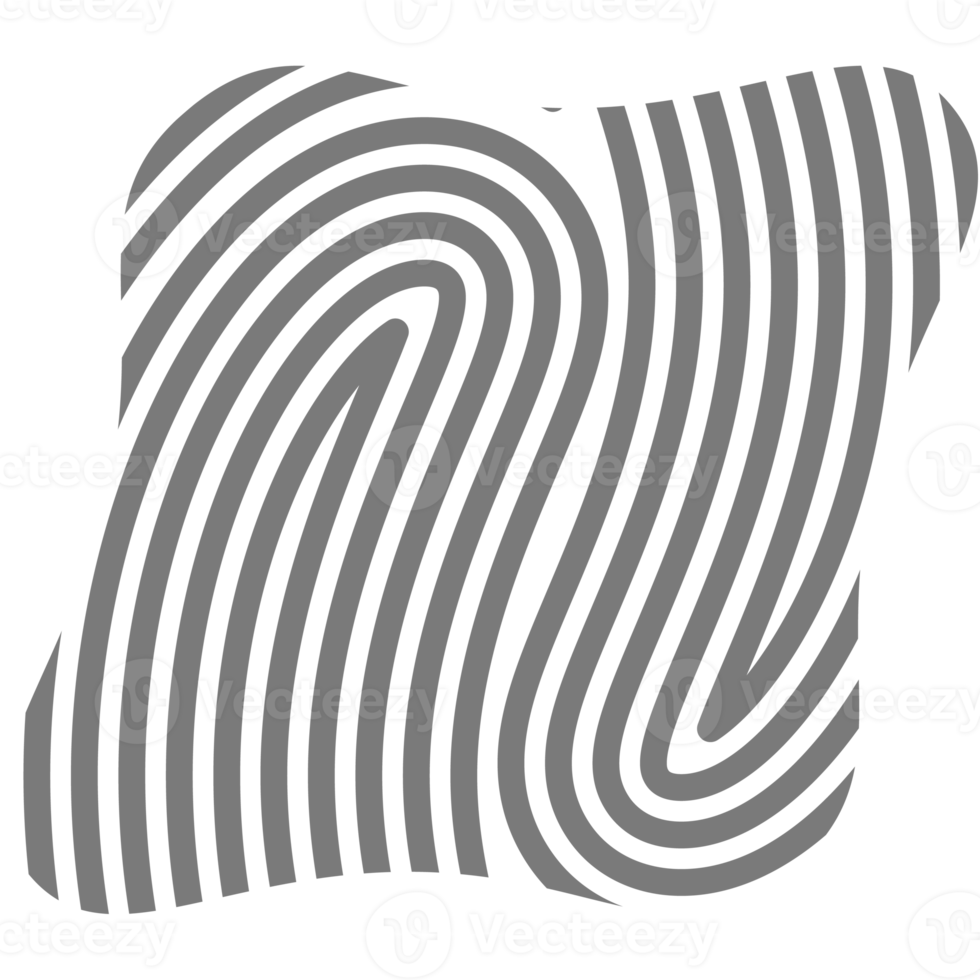 estetico impronta digitale di base forma classico linea png